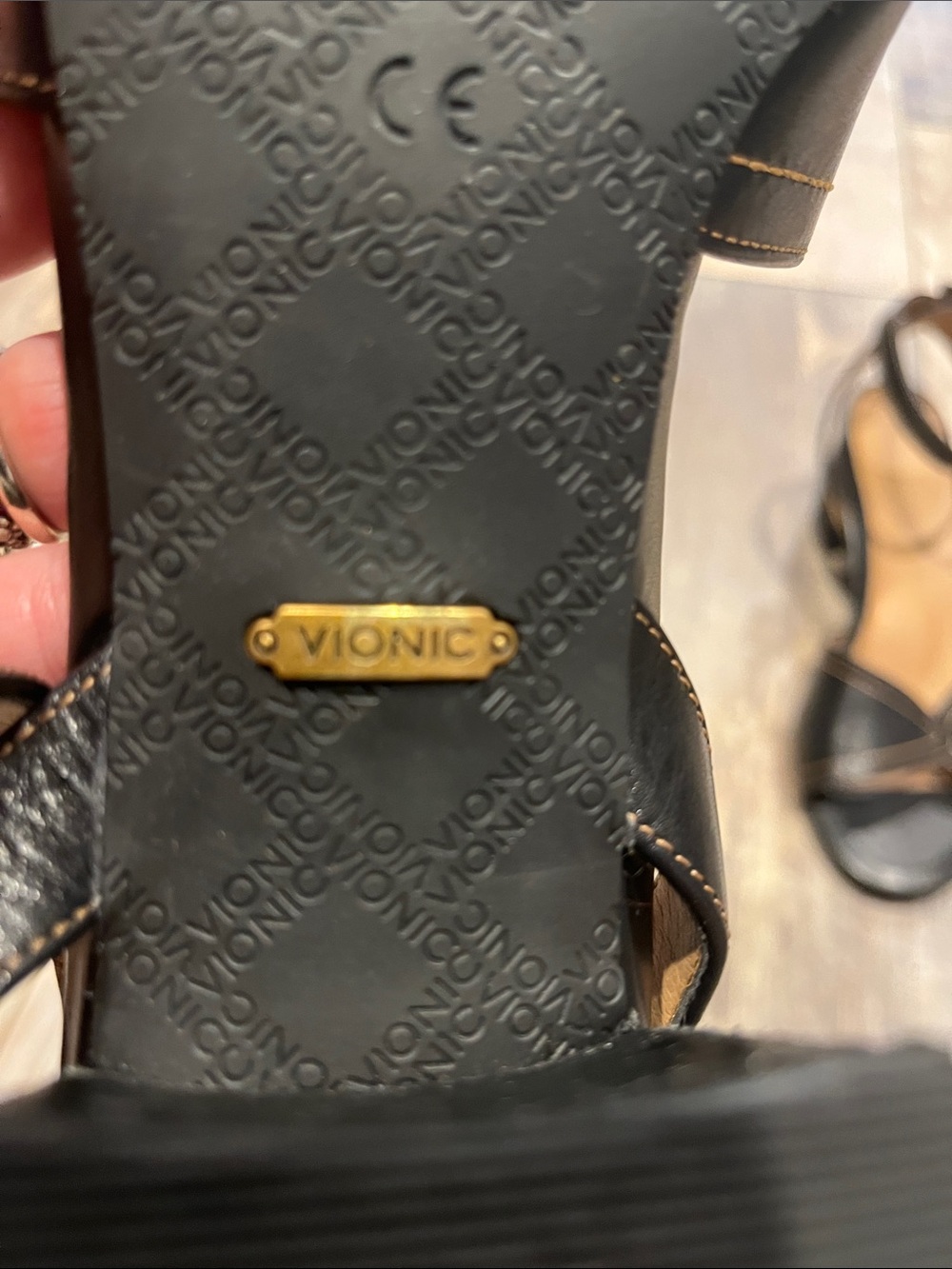 Elegant Black Ankle-Strap Heeled Sandals by Vionic - Picture 2 of 7
